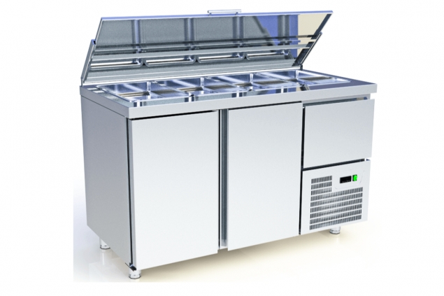 SALADETTE COOLING COUNTER WITH 2,5 DOORS