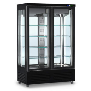 Inox Cabinets 4 sides glass height 240cm