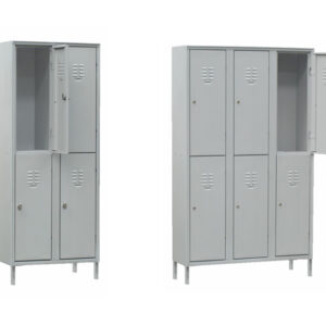 Ανοξείδωτο ντουλάπι ιματισμού με πόρτες με σχισμές αερισμού